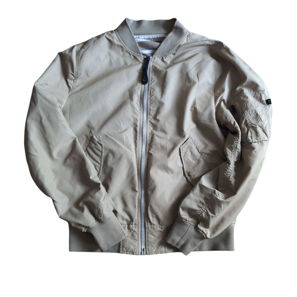 Alpha Ind. Military Bomber Jacket, Reversible, Flyer's Man Intermediate L-2B, L